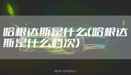 哈根达斯是什么（哈根达斯是什么档次）