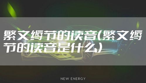 繁文缛节的读音(繁文缛节的读音是什么)