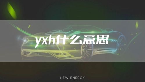 yxh什么意思