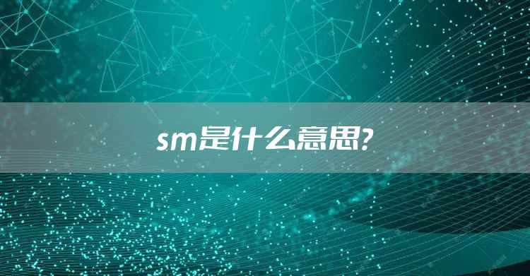 sm是什么意思？