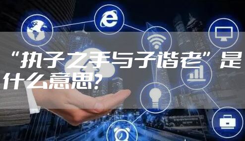 “执子之手与子偕老”是什么意思？