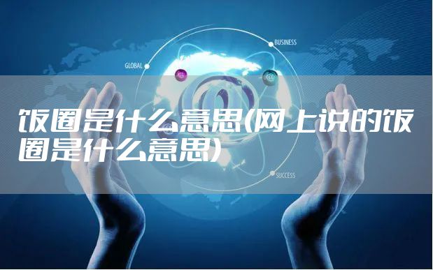 饭圈是什么意思(网上说的饭圈是什么意思)