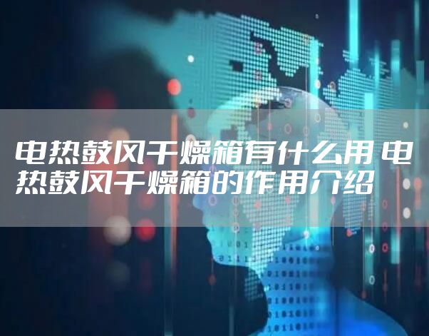 电热鼓风干燥箱有什么用 电热鼓风干燥箱的作用介绍
