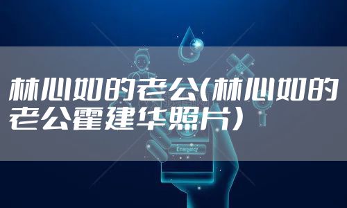 林心如的老公（林心如的老公霍建华照片）