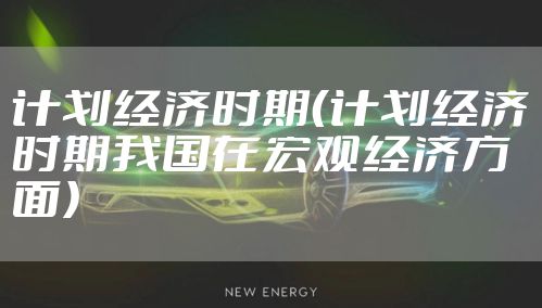 计划经济时期（计划经济时期我国在宏观经济方面）