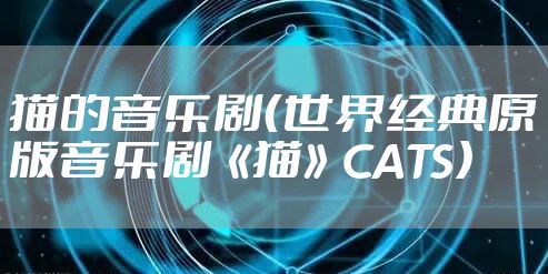 猫的音乐剧（世界经典原版音乐剧《猫》CATS）