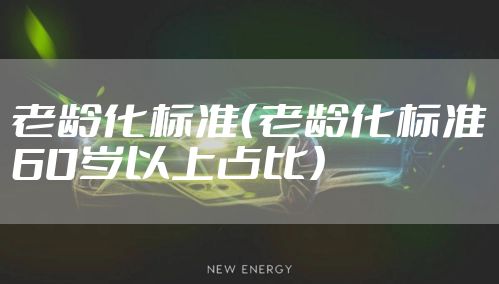 老龄化标准（老龄化标准60岁以上占比）