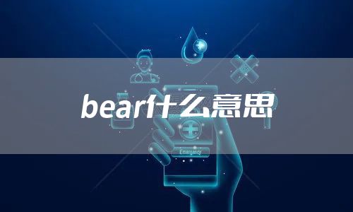 bear什么意思