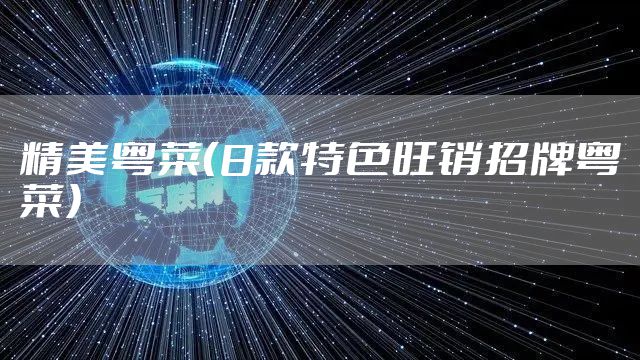 精美粤菜（8款特色旺销招牌粤菜）