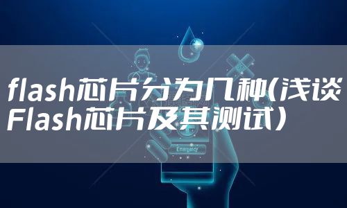 flash芯片分为几种（浅谈Flash芯片及其测试）
