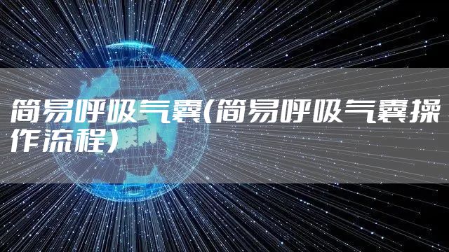 简易呼吸气囊（简易呼吸气囊操作流程）