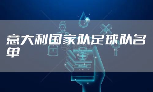 意大利国家队足球队名单