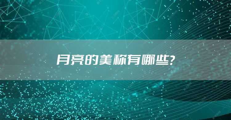 月亮的美称有哪些？