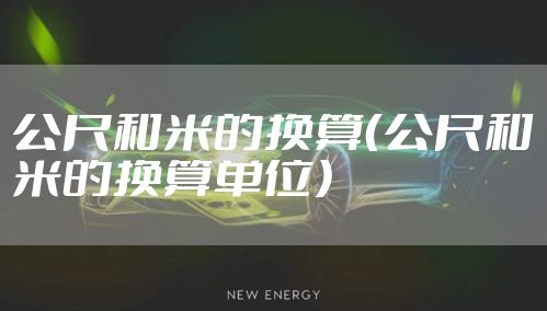 公尺和米的换算(公尺和米的换算单位)