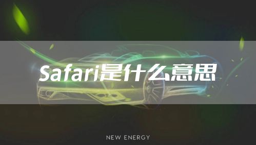 Safari是什么意思