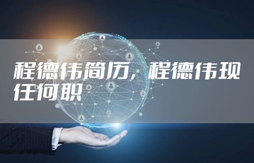 程德伟简历,程德伟现任何职