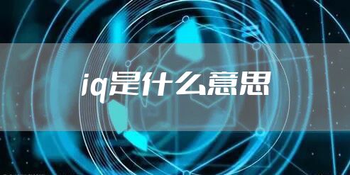 iq是什么意思