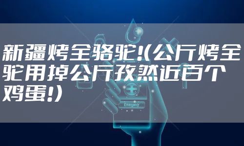 新疆烤全骆驼!(公斤烤全驼用掉公斤孜然近百个鸡蛋!)