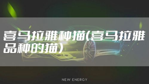 喜马拉雅种猫（喜马拉雅品种的猫）