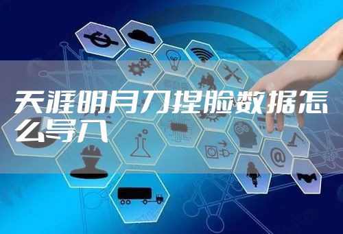 天涯明月刀捏脸数据怎么导入