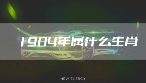 1984年属什么生肖