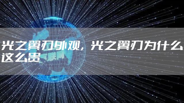 光之翼刃外观，光之翼刃为什么这么贵