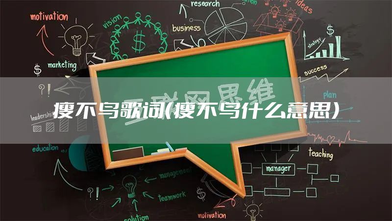 瘦不鸟歌词(瘦不鸟什么意思)