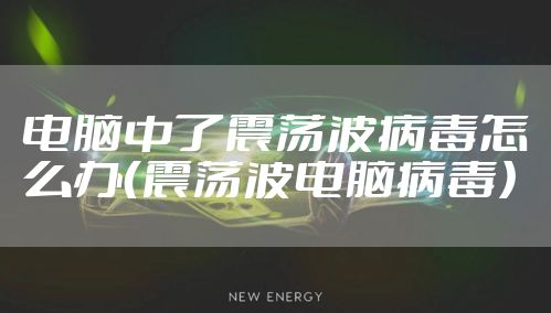 电脑中了震荡波病毒怎么办（震荡波电脑病毒）