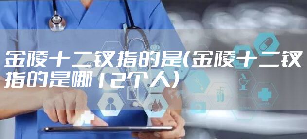 金陵十二钗指的是（金陵十二钗指的是哪12个人）