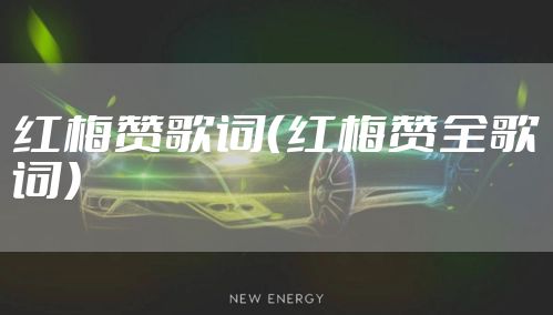 红梅赞歌词(红梅赞全歌词)