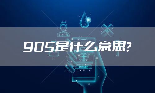 985是什么意思？