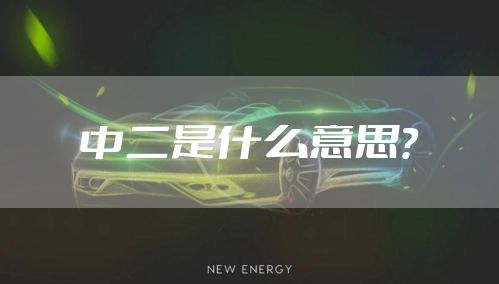 中二是什么意思?