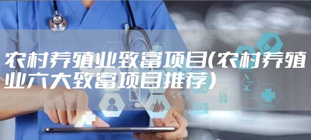 农村养殖业致富项目（农村养殖业六大致富项目推荐）