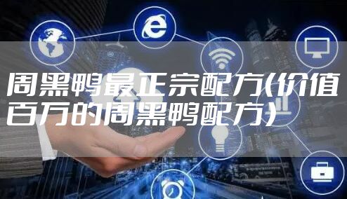 周黑鸭最正宗配方（价值百万的周黑鸭配方）