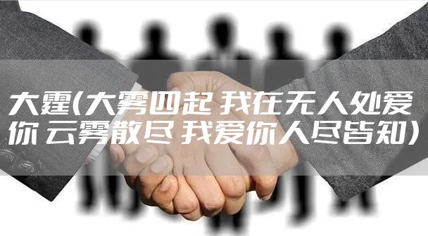 大霆（大雾四起 我在无人处爱你 云雾散尽 我爱你人尽皆知）