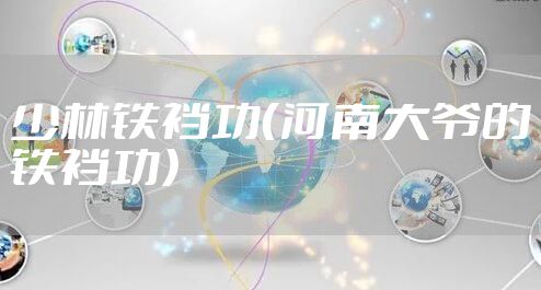 少林铁裆功（河南大爷的铁裆功）