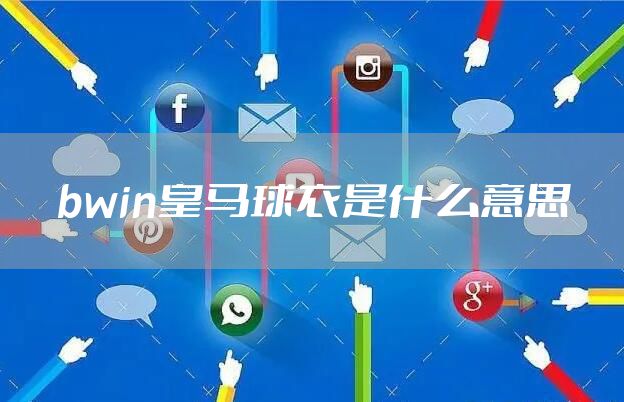 bwin皇马球衣是什么意思