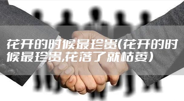 花开的时候最珍贵（花开的时候最珍贵,花落了就枯萎）