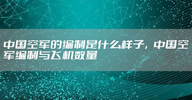 中国空军的编制是什么样子，中国空军编制与飞机数量
