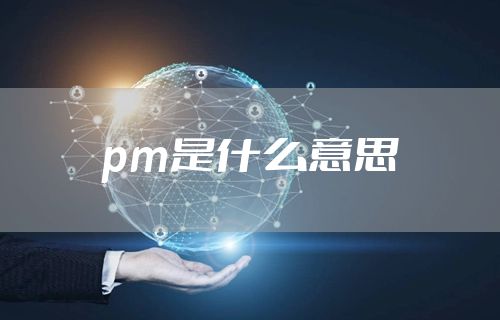 pm是什么意思