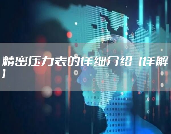 精密压力表的详细介绍【详解】