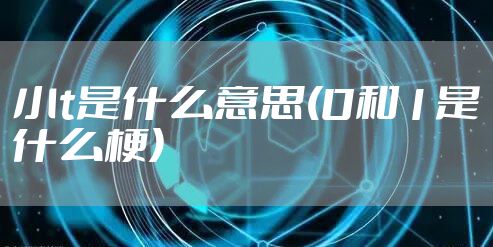 小t是什么意思(0和1是什么梗)