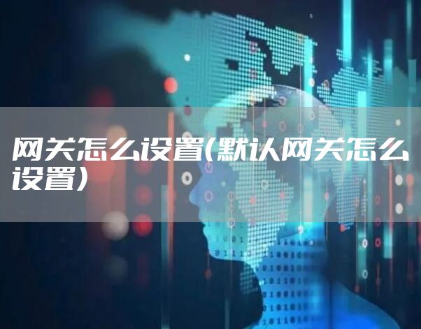 网关怎么设置（默认网关怎么设置）