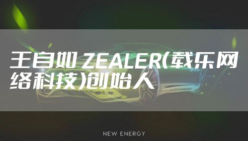 王自如 ZEALER（载乐网络科技）创始人