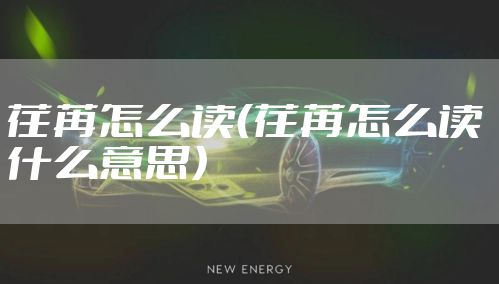 荏苒怎么读(荏苒怎么读 什么意思)