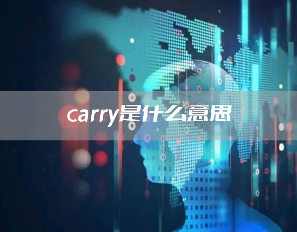 carry是什么意思