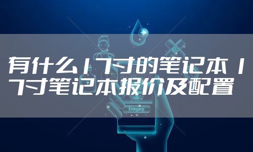 有什么17寸的笔记本 17寸笔记本报价及配置