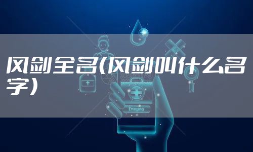 风剑全名（风剑叫什么名字）