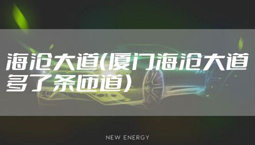 海沧大道(厦门海沧大道多了条匝道)