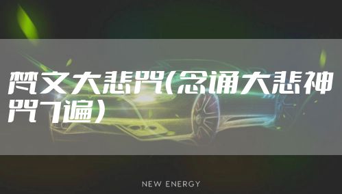 梵文大悲咒（念诵大悲神咒7遍）